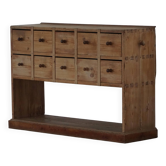 Danish apothecary cabinet in antique pine from the 19th century / Console, 1850–1880s