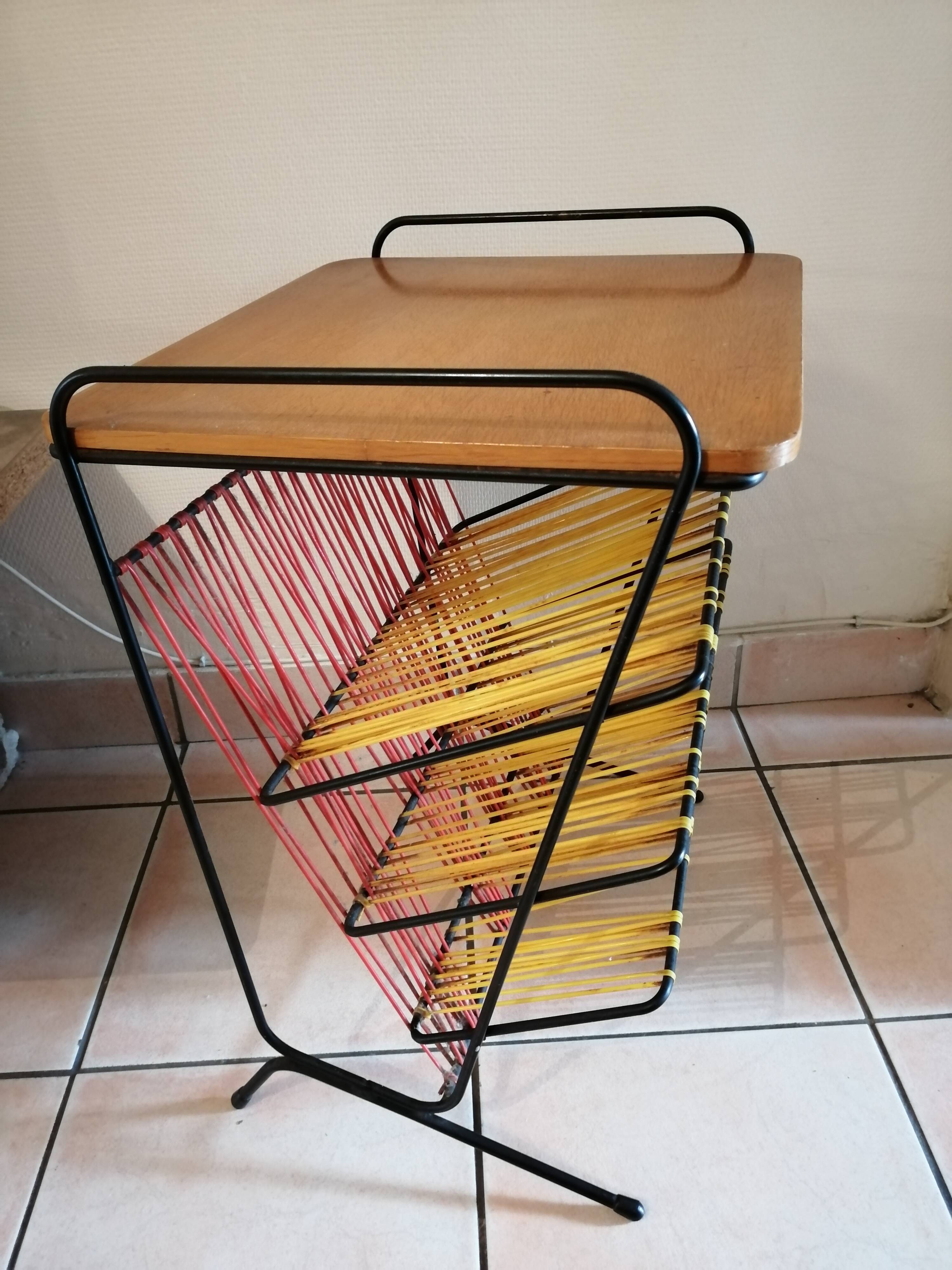 scoubidou vintage side table