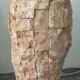 Vintage lamp base in Mactan stone and green marble.