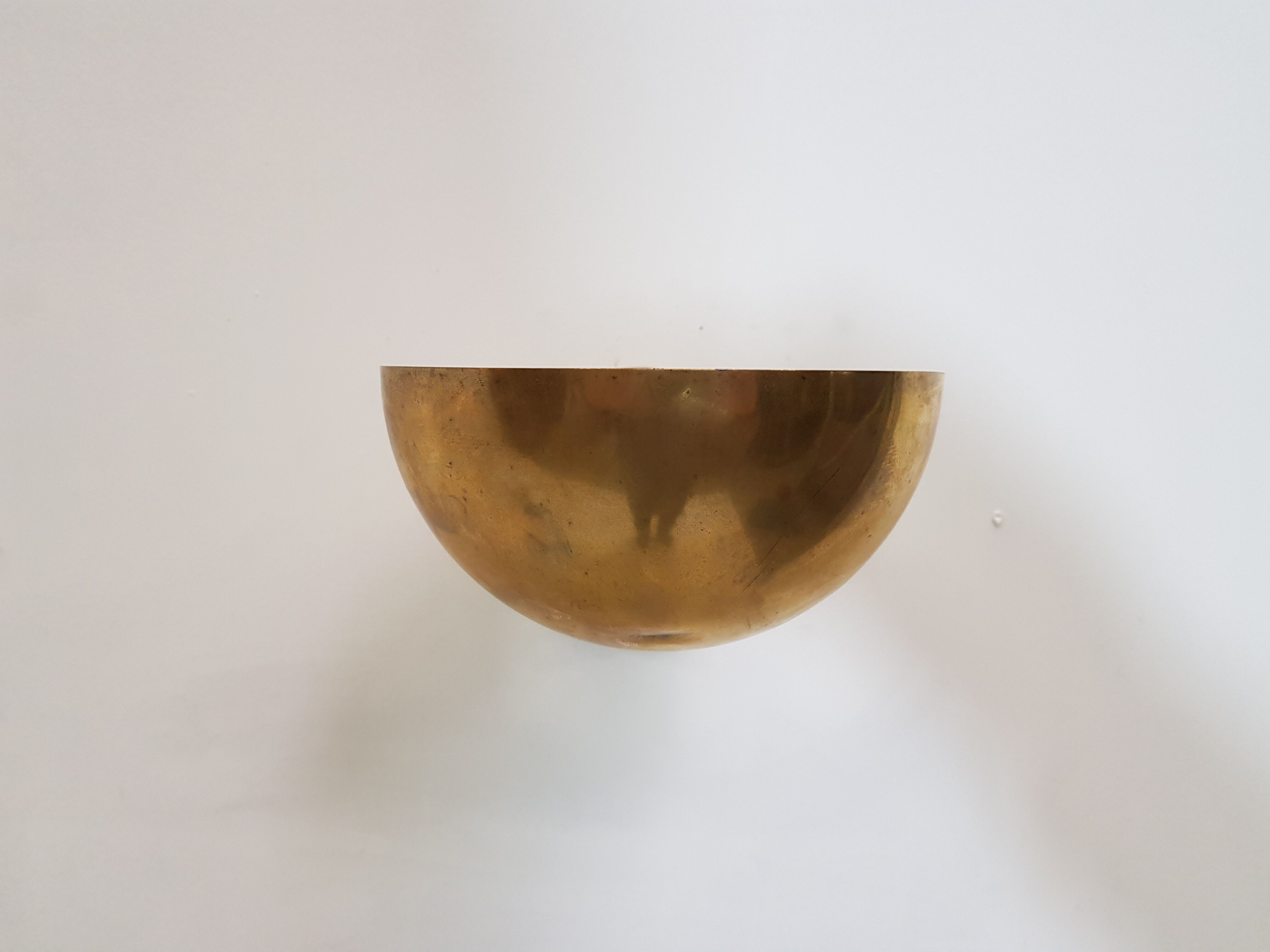Vintage art deco brass wall light