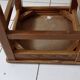 Set of 4 high oak stools 80 cm high