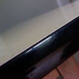 Formica and wood dessert table on wheels