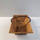 Small basket / vintage wooden harvest basket – Curved handle