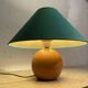 Lampe boule en bois années 80