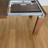 Extendable walnut table
