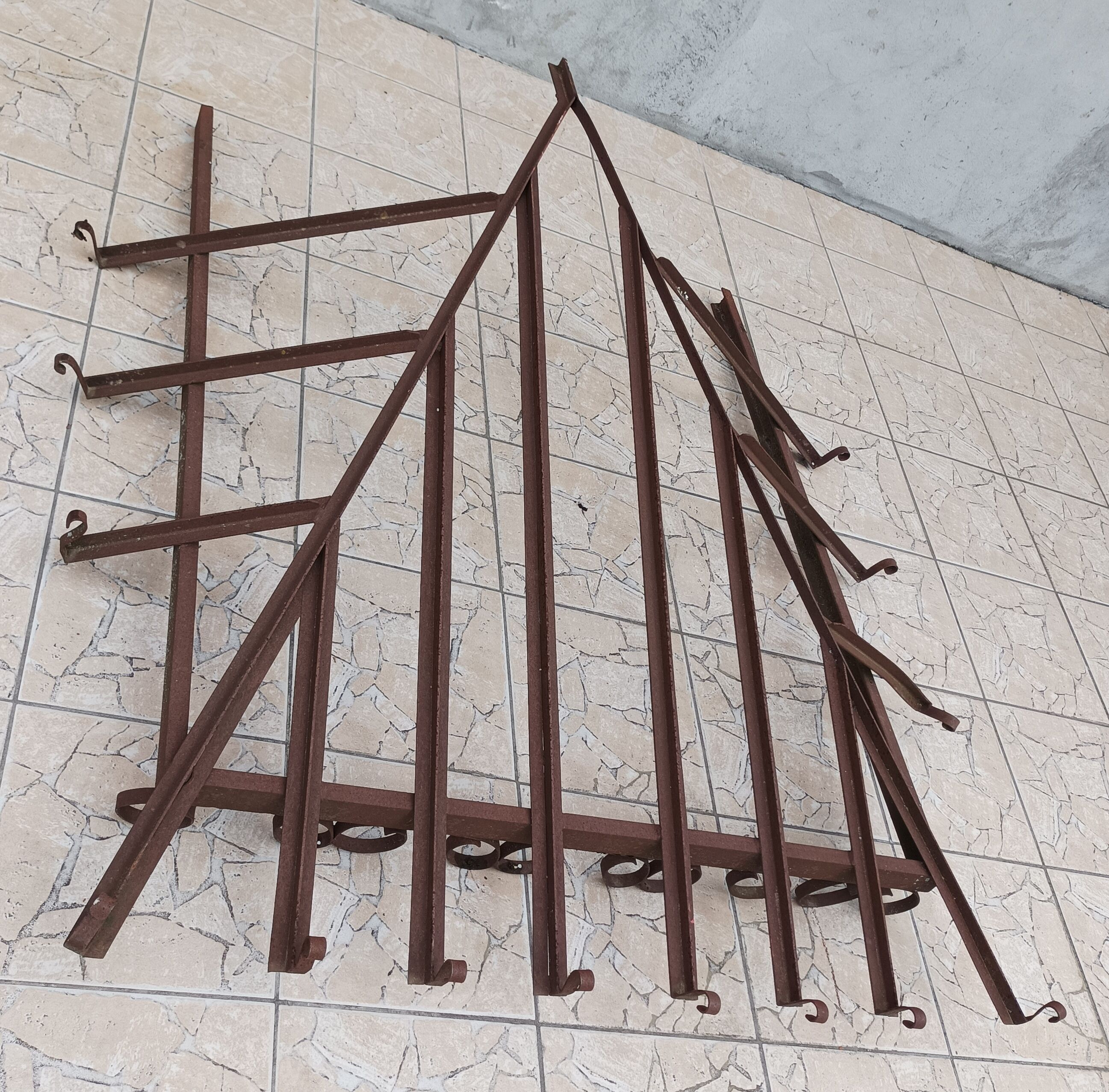 Old wrought iron canopy