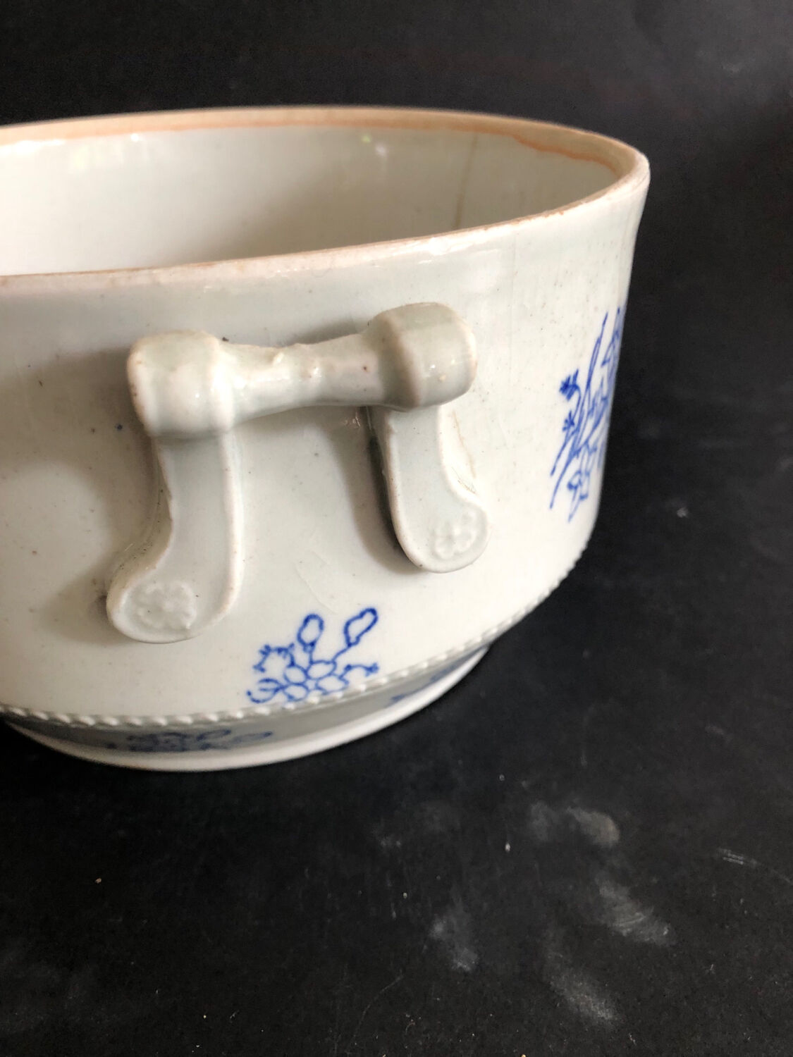 Vintage sandstone soup tureen from Saint Uze