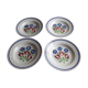 4 hollow plates in opaque porcelain from Gien model Orleans diam 22.5 cm