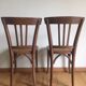 Paire chaises cannées