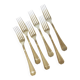 6 vintage Christofle Art Deco style silver-plated metal forks 220669