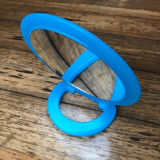 Miroir à poser vintage bleu turquoise