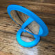 Mirror to pose vintage turquoise blue