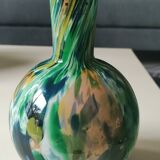Fidrio Fiesta Globe/Ball Design Vase. Speckled