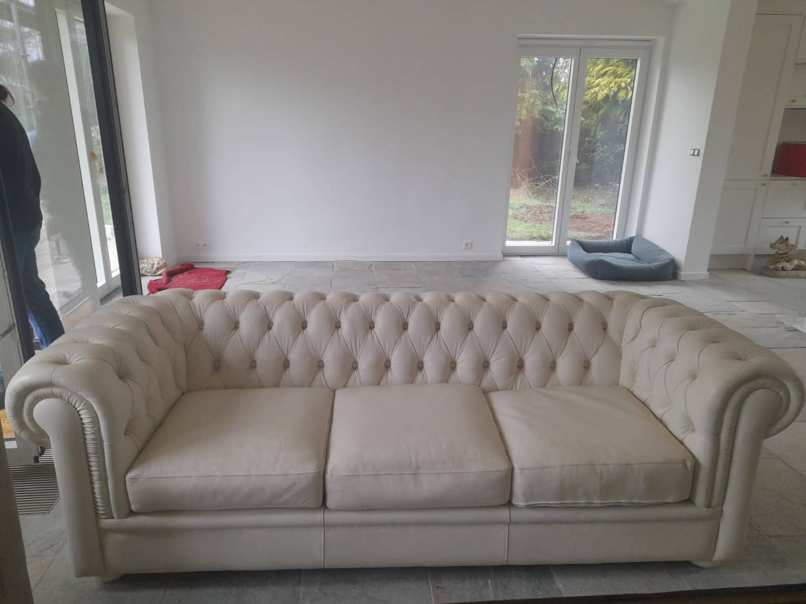 Chesterfield three-seater sofa