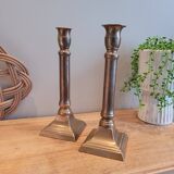 La Redoute x Selency pair of brass candle holders 25