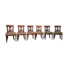 Set of 6 chairs mahogany