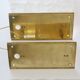 Pair of glass and brass wall lights by Carl Fagerlund for Orrefors.