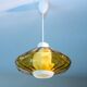 Scandinavian suspension, blown glass and opaline, 1960, new.