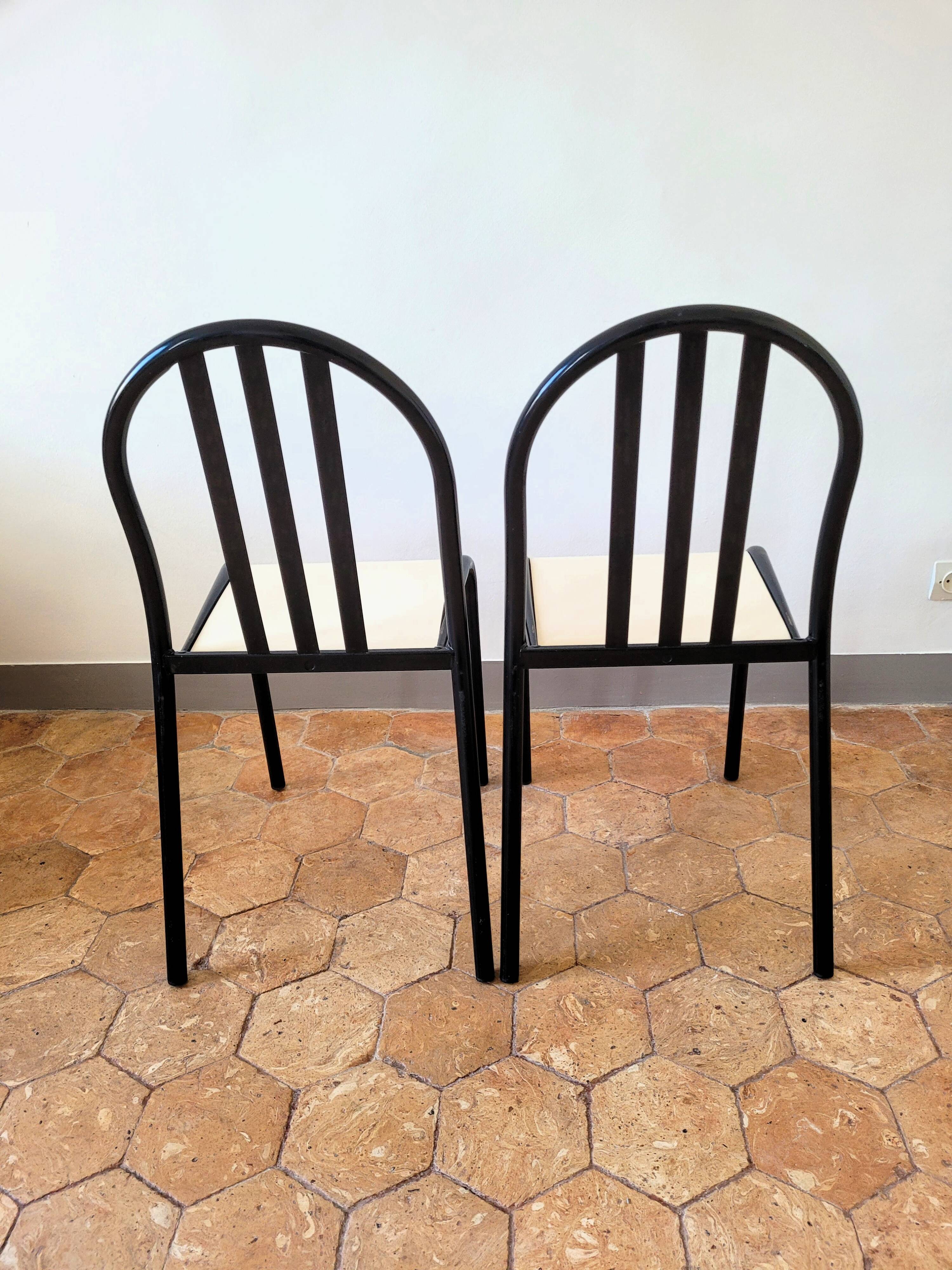 Lot de 8 Chaises dlg Robert Mallet Stevens Tubor moderniste