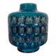Turquoise ceramic vase, 1970