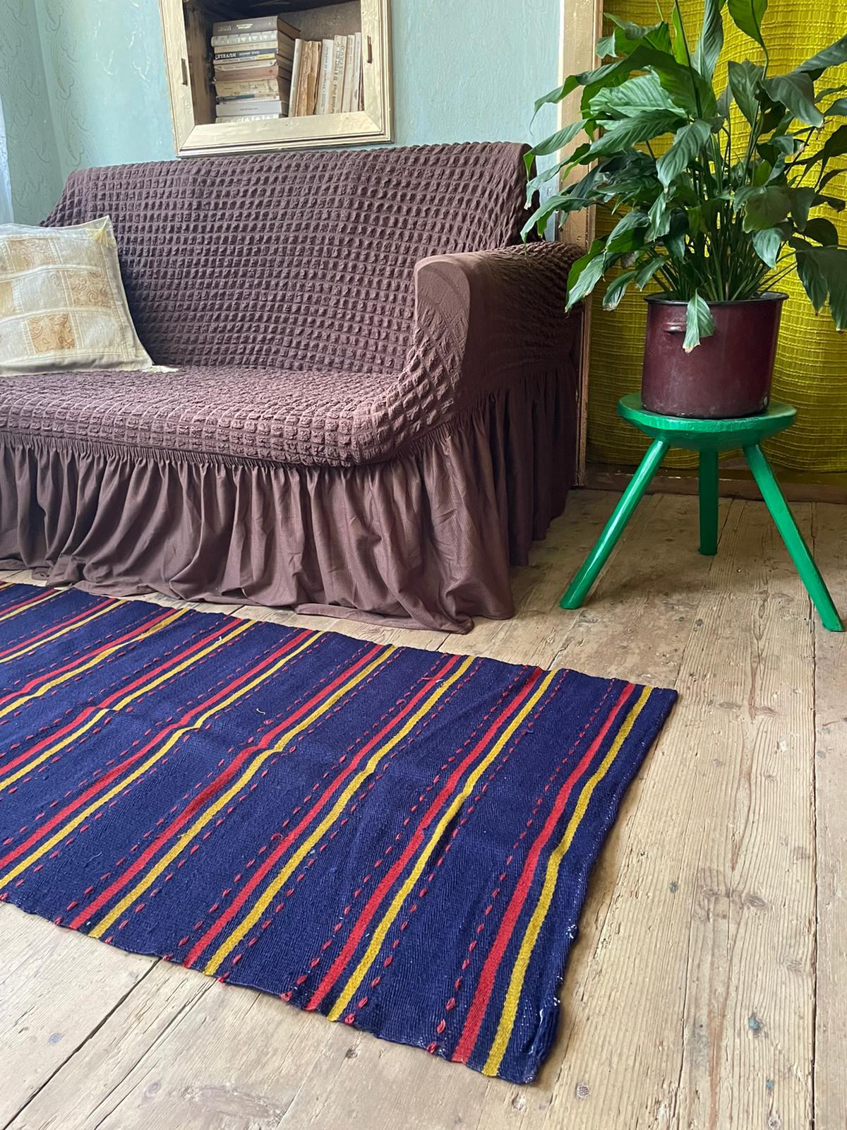 Romanian runner handwoven in wool 177x70cm