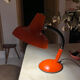 Vintage orange metal lamp