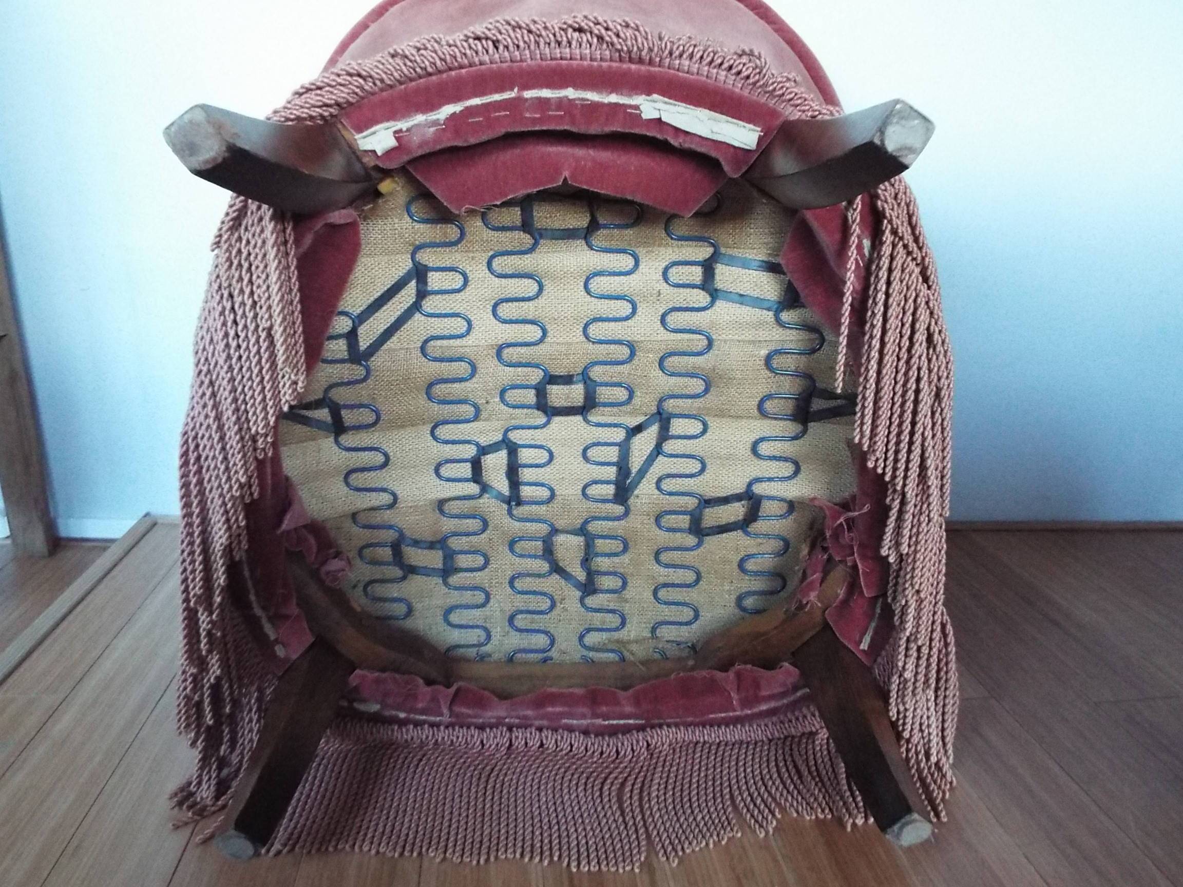 Paire de fauteuils crapaud velours