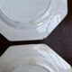 Set of 6 antique octagonal plates Longwy – Old Longwy
