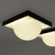 Paire d’appliques murales en acrylique italiennes extra large Space Age