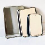 Collection of 3 vintage barber mirrors