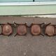 Lot de 4 chaises de bistrot en bois vintage