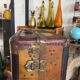 Old vintage cabin trunk