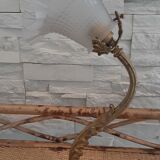 Art deco bronze sconce