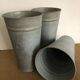 Large zinc florist pot