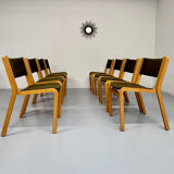 Set of 8 Thygesen and Sorensen / Magnus Olesen designer chairs from the 70s