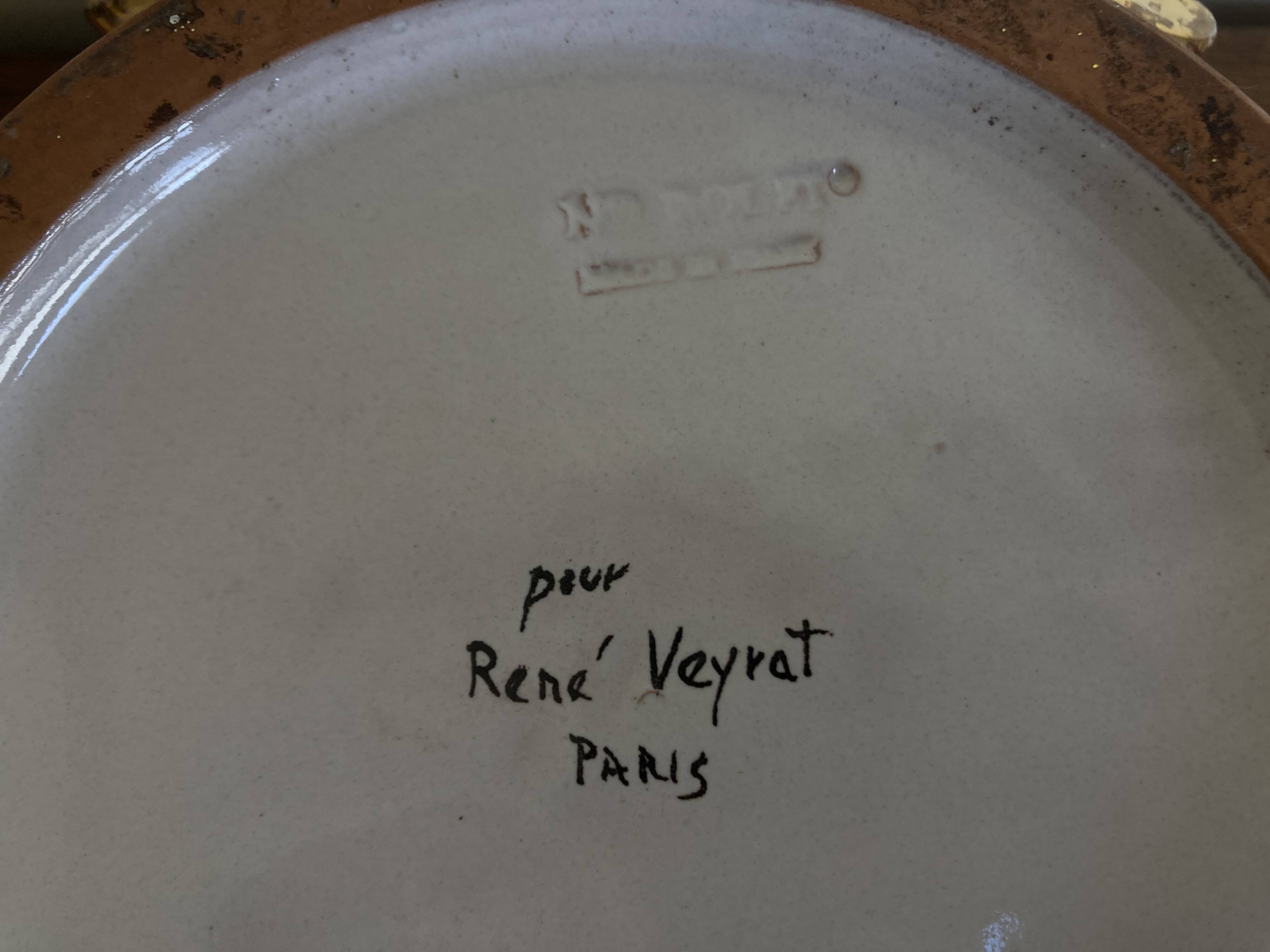 Italian cache-pot XXXL Tronchetto by ND Dolfi Florence for René Veyrat 1960