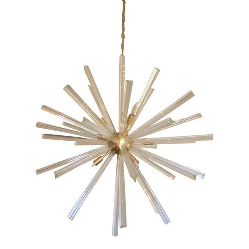 Sputnik Chandelier in Murano Glass Style From Italy