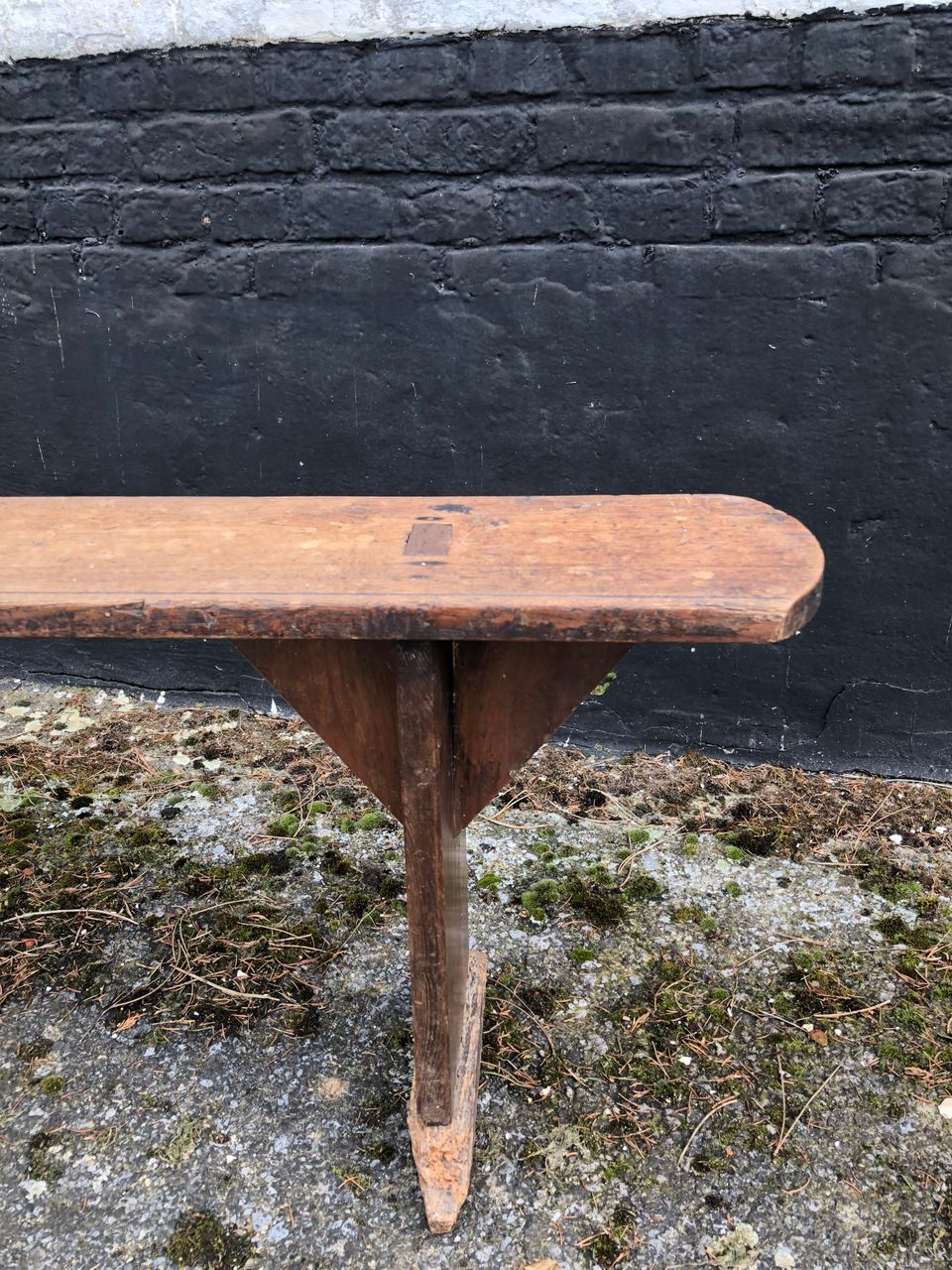 19th oak school bench