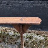 19th oak school bench