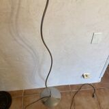 Vintage floor lamp in chrome metal and brass design swiss lumess