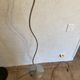Vintage floor lamp in chrome metal and brass design swiss lumess