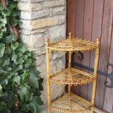 Rattan Corner Shelf by Franco Albini, 1960s