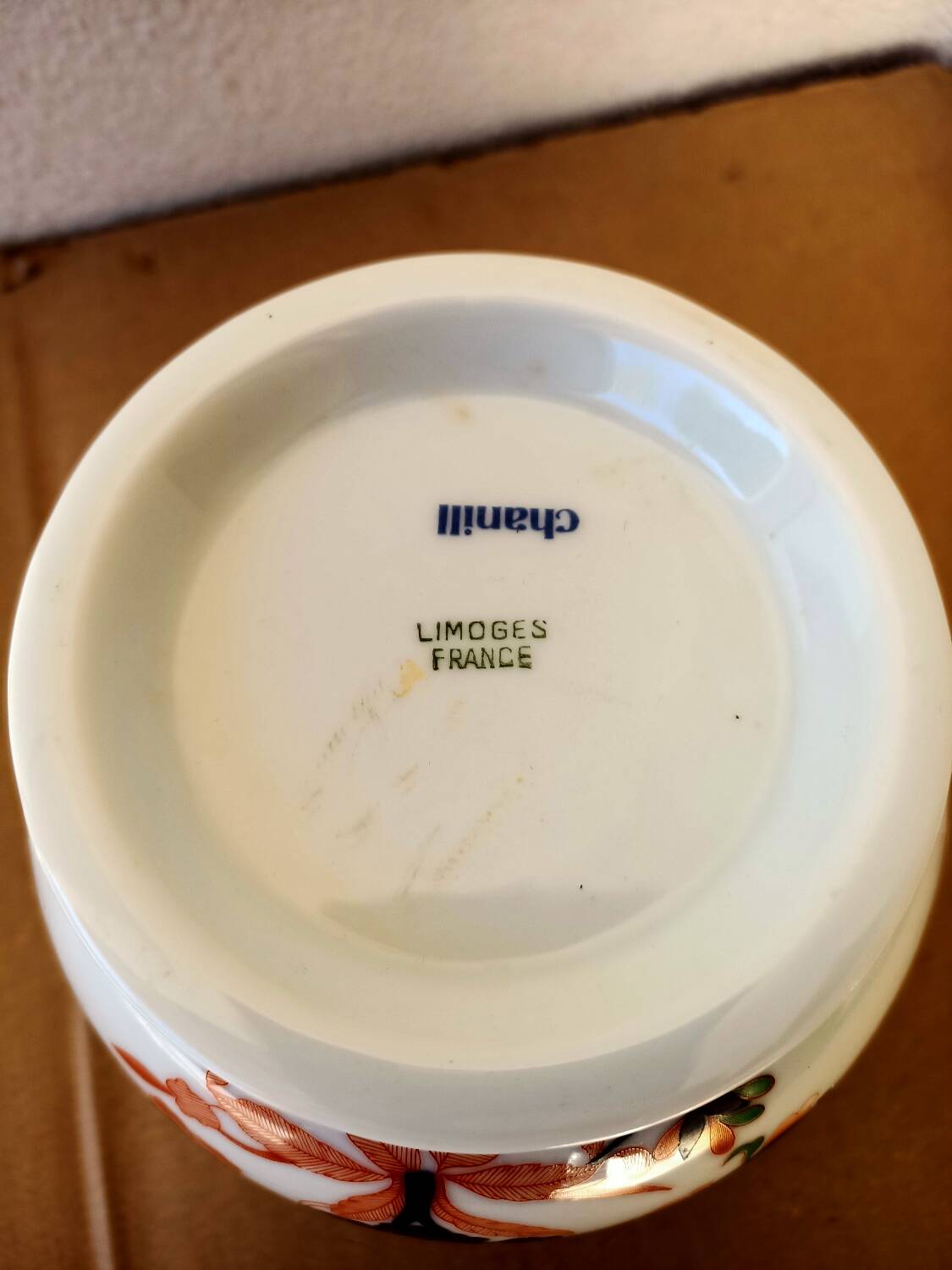 Limoges porcelain plant pot