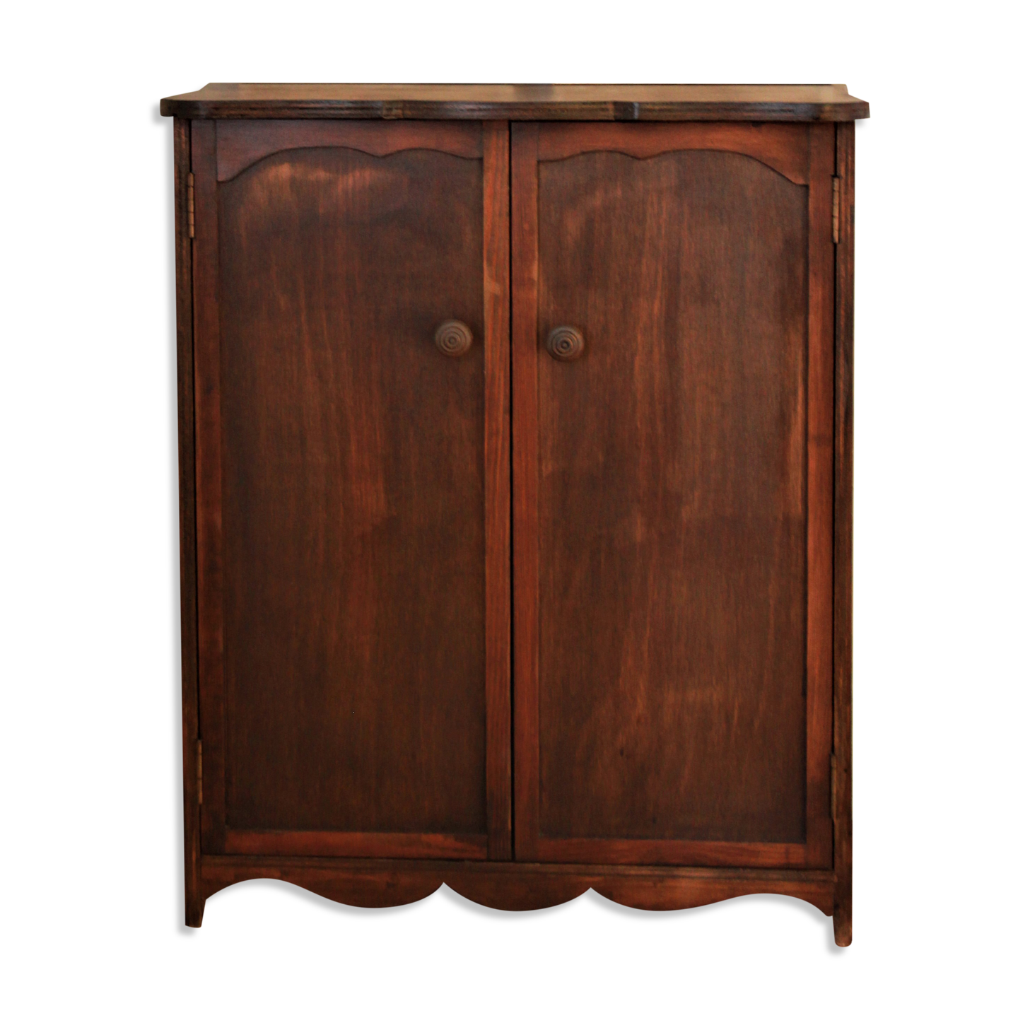 Small wardrobe made of doll wood or children's bedside