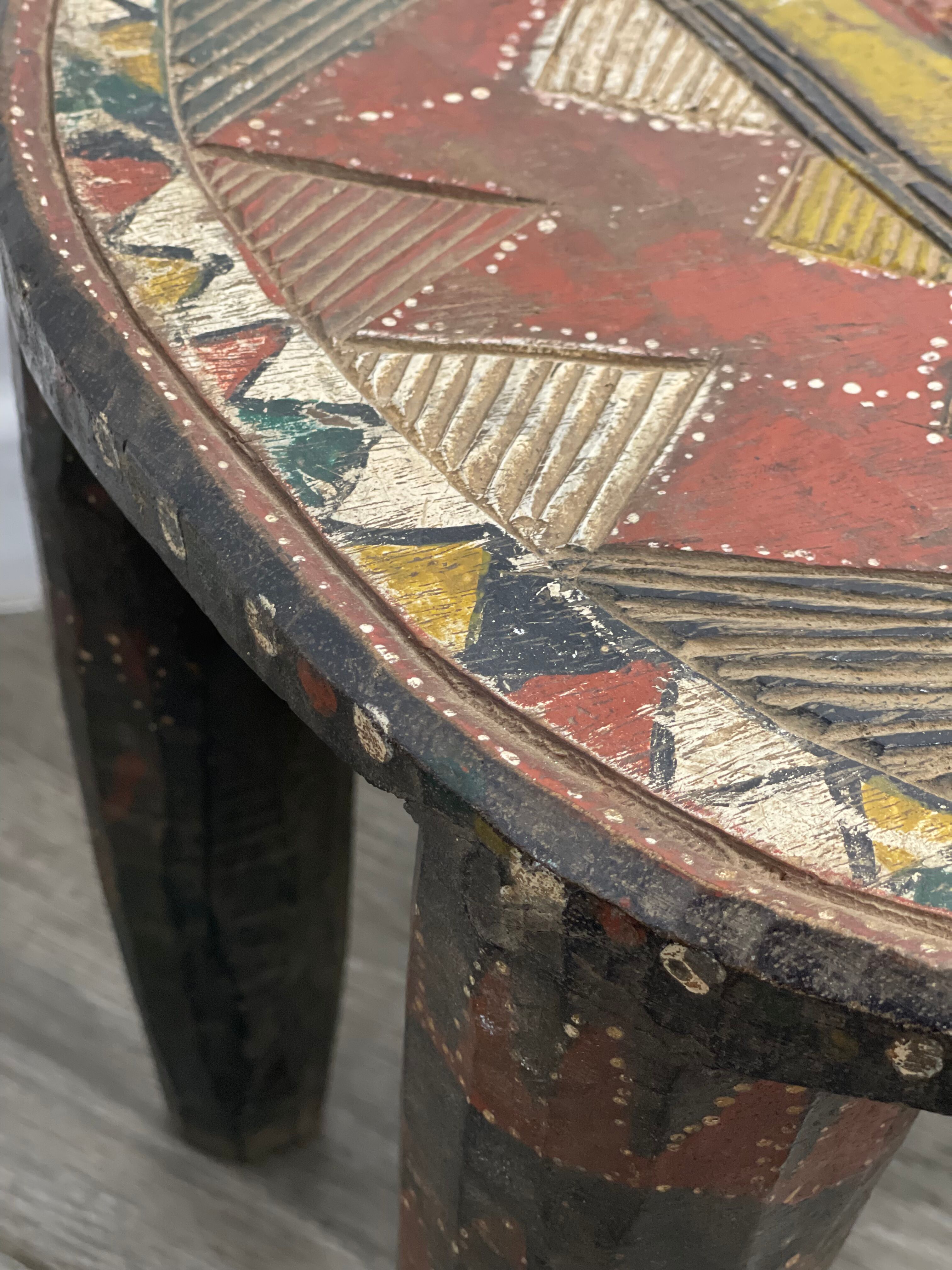 African wooden stool Zindi