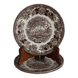 English Style Dessert Plates, Lunéville