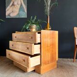 Rattan chest of drawers