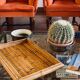 Hollywood regency bamboo tray, Italy 1970s