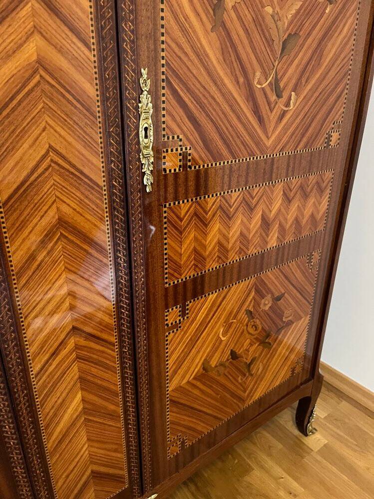 Rosewood marquetry cabinet
