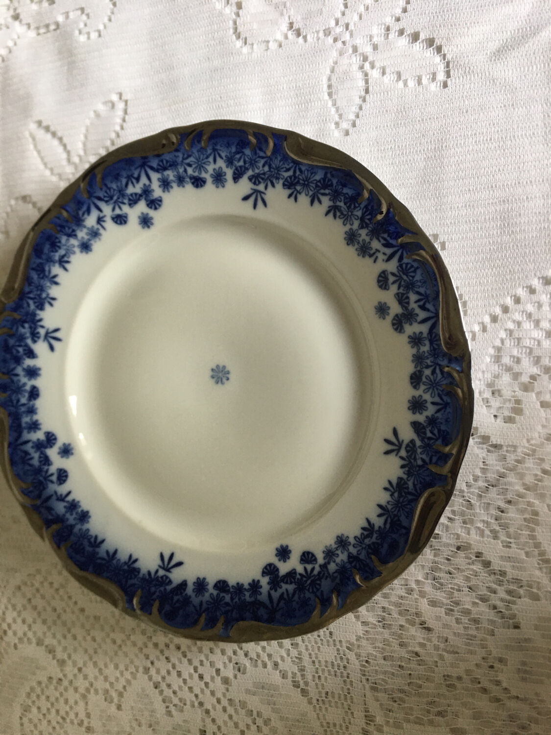 Set of 12 flat plates Romanian porcelain Dalba Julia